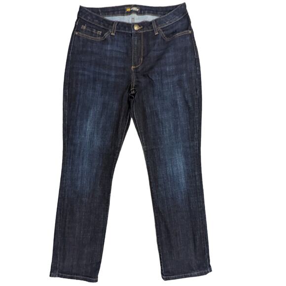 LEE Regular Fit Straight Leg Jeans Women‎ Size 12 Short Inseam 28" Mid-Rise - Picture 1 of 11